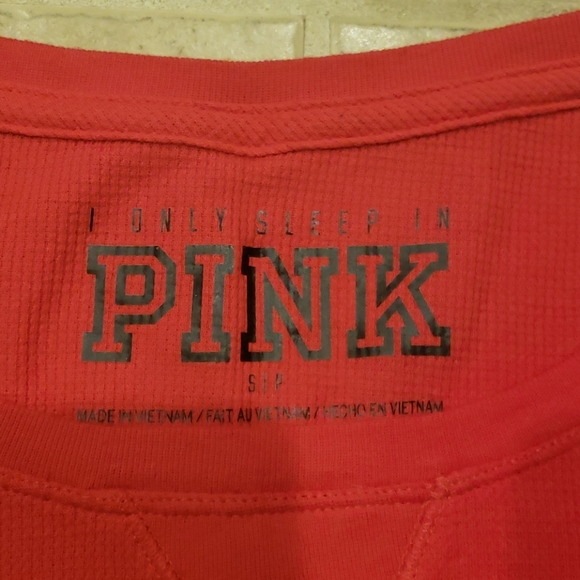 VS PINK "I Only Sleep In Pink" Thermal Shirt - Picture 2 of 5